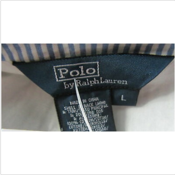 POLO RALPH LAUREN Light Blue Striped Blazer Size L - Picture 5 of 5
